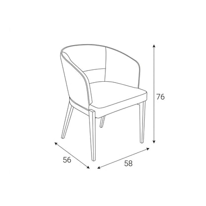 SILLA PARMA TAUPE
