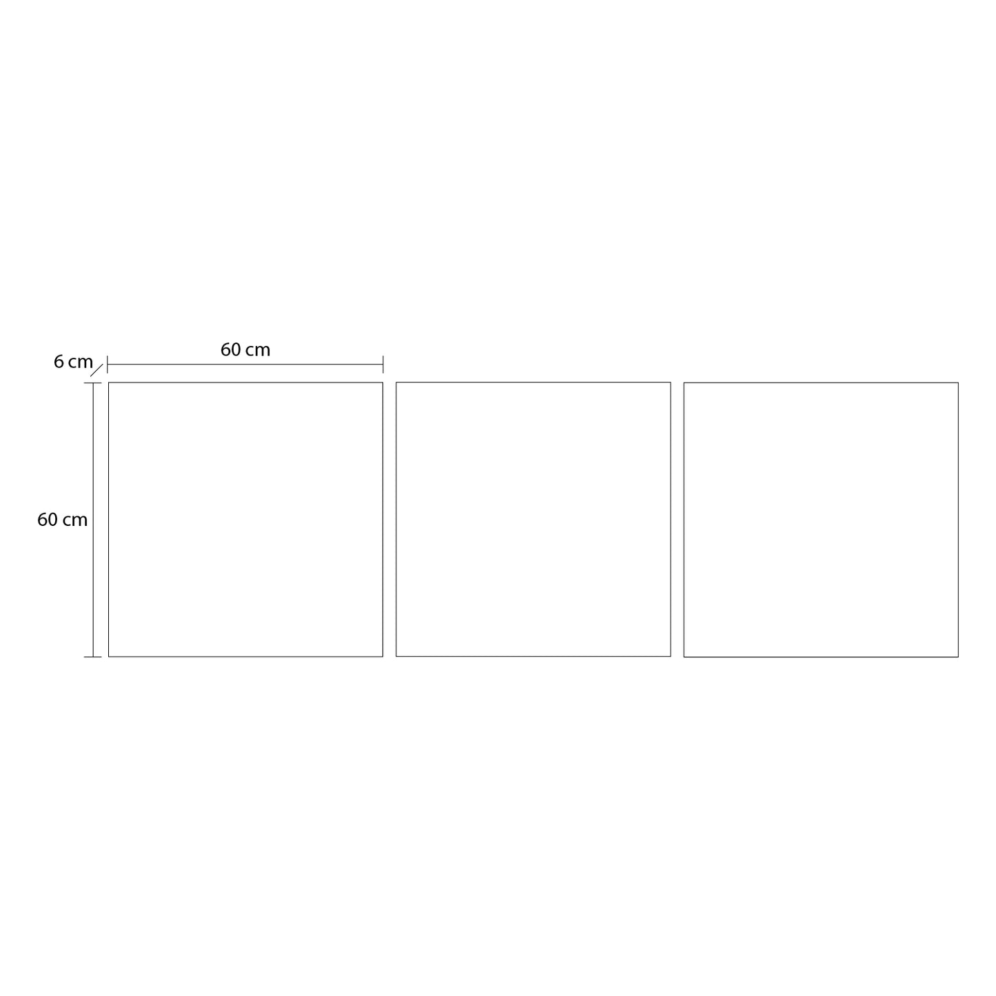 CUADRO CONCRETE SKYLINE SET 3