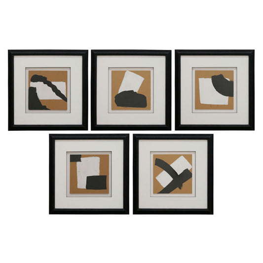 GICLÉE OCRE & NEGRO SET 5