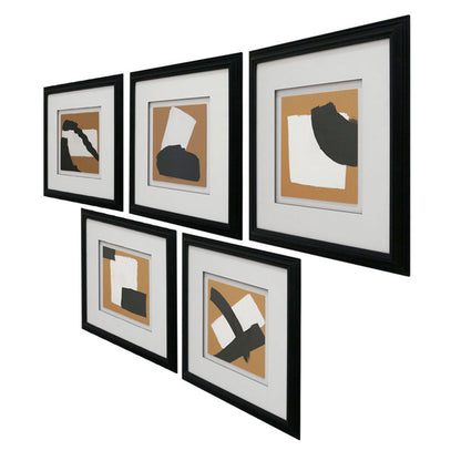 GICLÉE OCRE & NEGRO SET 5