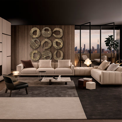 ARTE OBJETO SET 9 CHOPPED CIRCLES