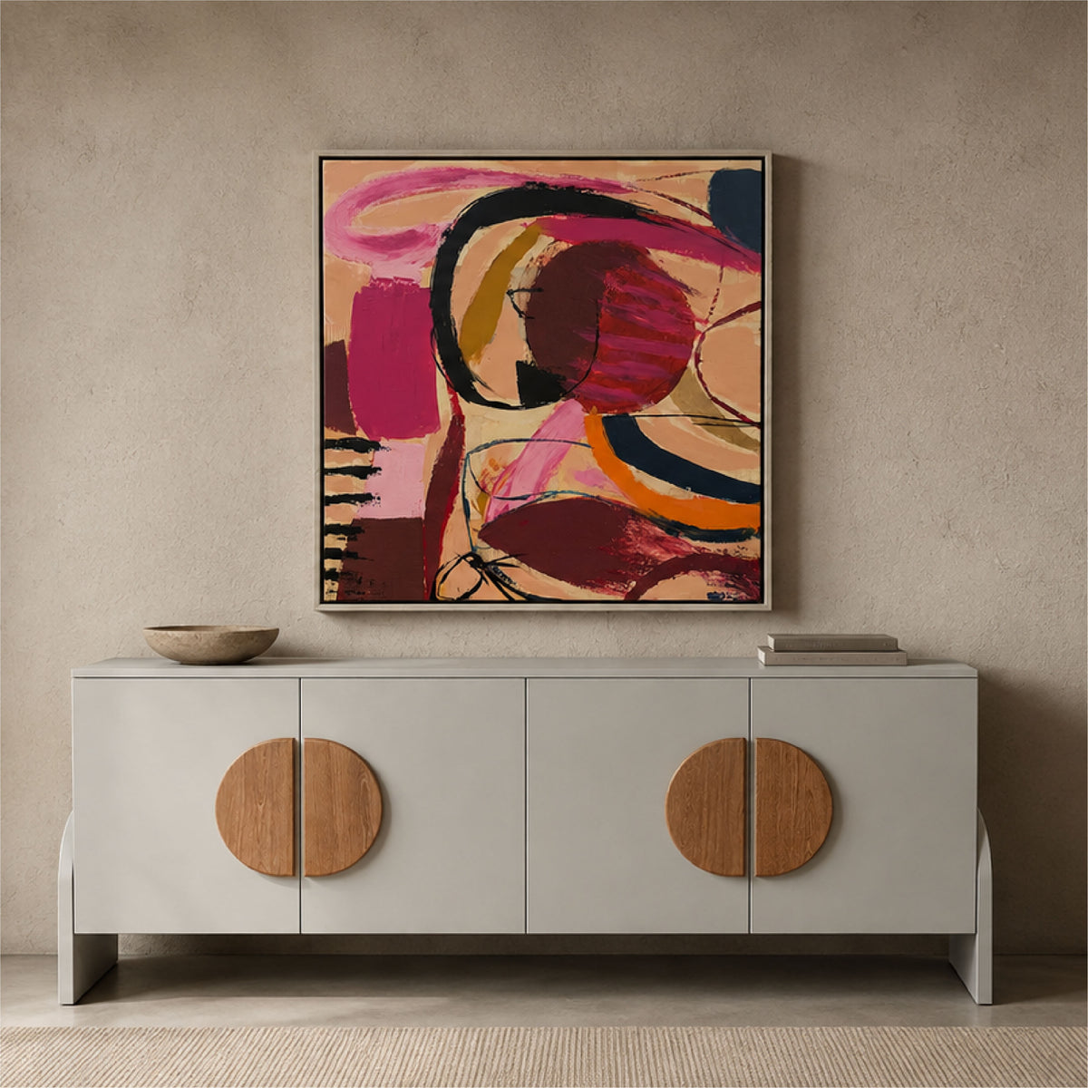 CREDENZA CLIDE IVORY