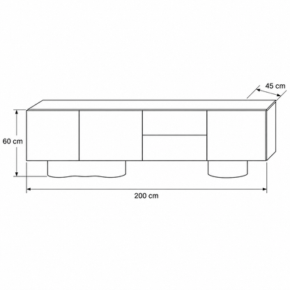 CREDENZA CROMO