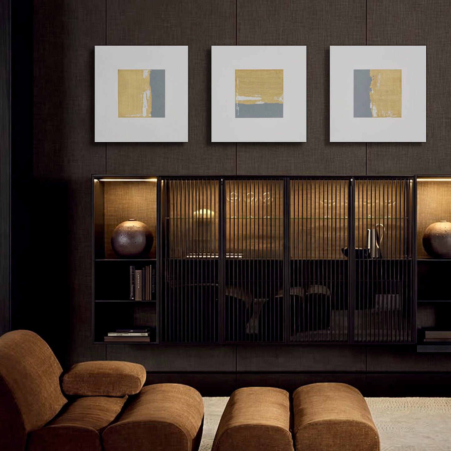 CUADRO CONCRETE SKYLINE SET 3