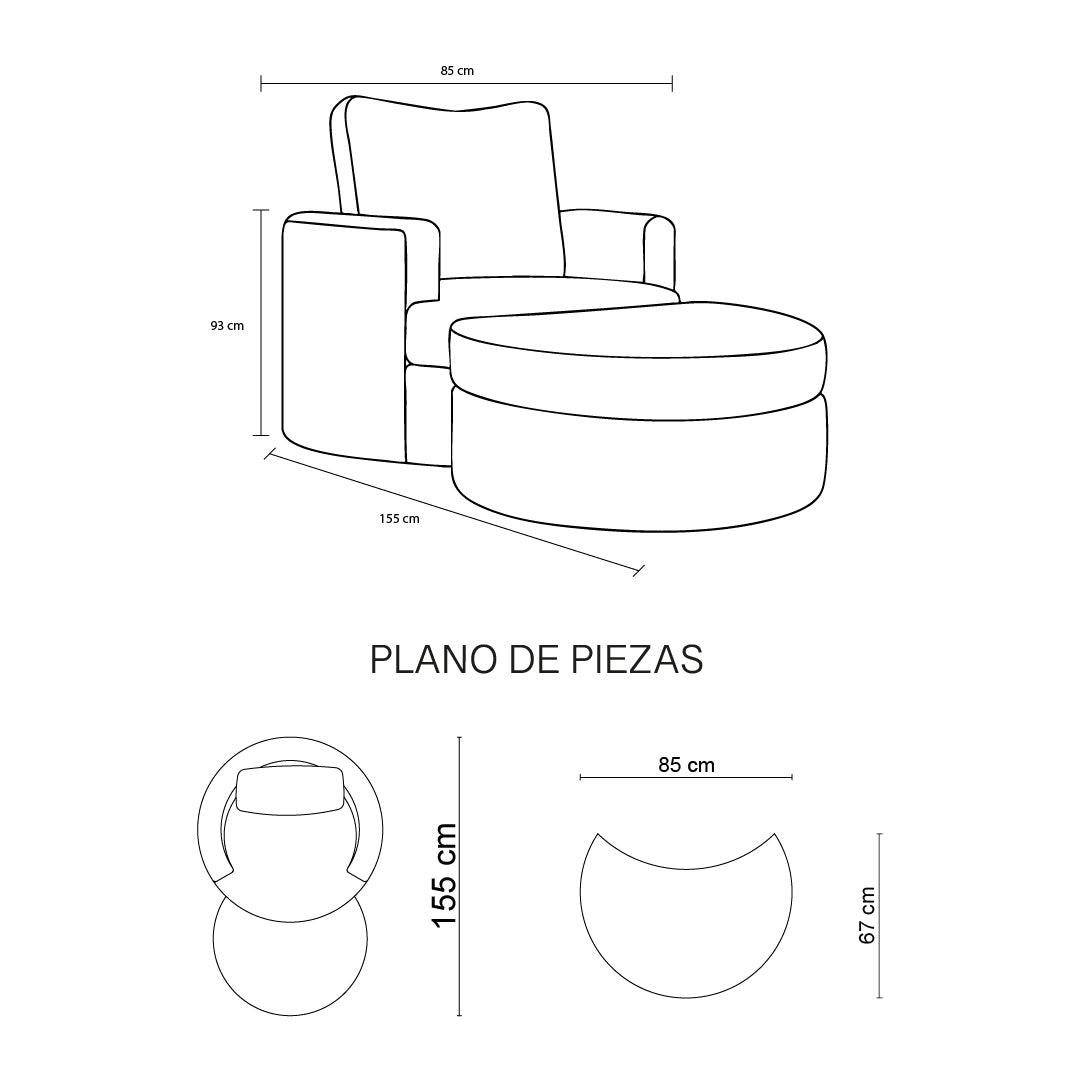 SILLON OCASIONAL VOLARE