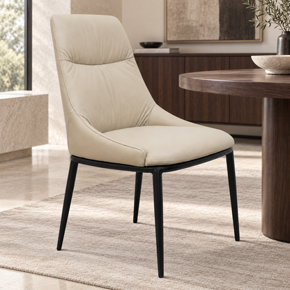 SILLA GALIANA PIEL WHEAT