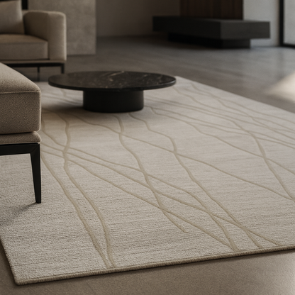 TAPETE MESINA BEIGE CREMA