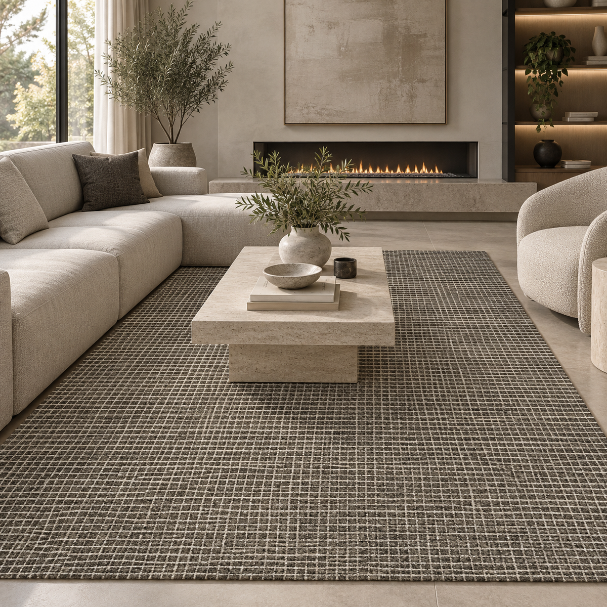 TAPETE GIANA GH-01 CHARCOAL