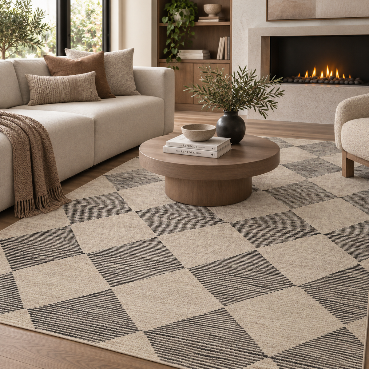 TAPETE FRANCIS FRA-01 BEIGE / CHARCOAL