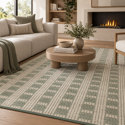 TAPETE COLTON CON-03 IVORY / SAGE