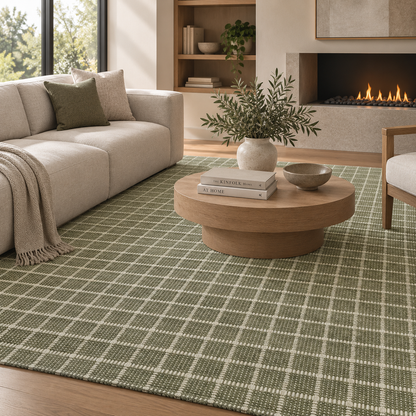 TAPETE CEDAR CED-01 AL OLIVE / IVORY