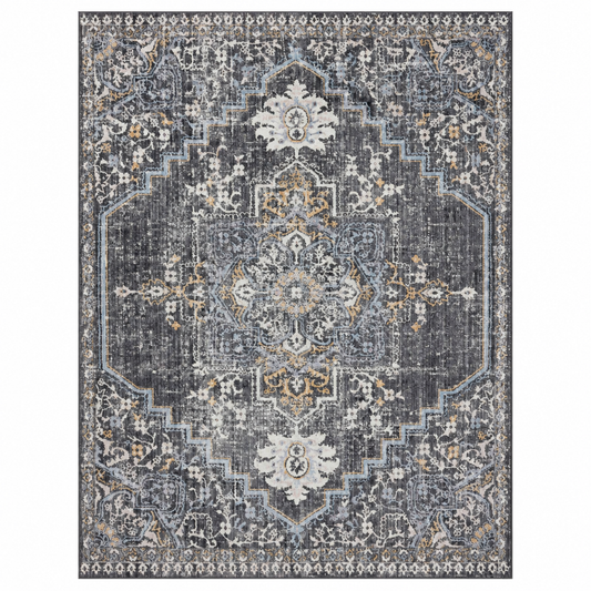 TAPETE CASSANDRA CSN-02 CHARCOAL / GOLD
