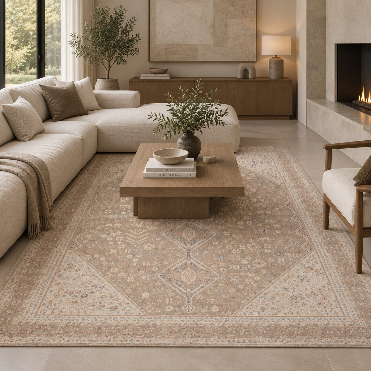 TAPETE CARLISLE CAR-03 TAUPE / IVORY