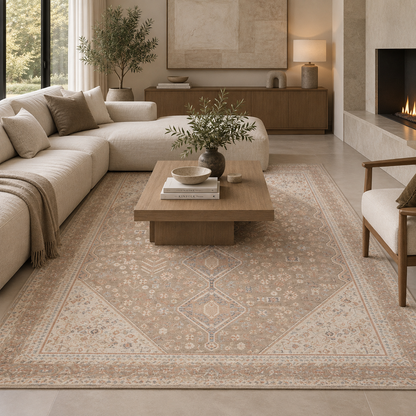TAPETE CARLISLE CAR-03 TAUPE / IVORY