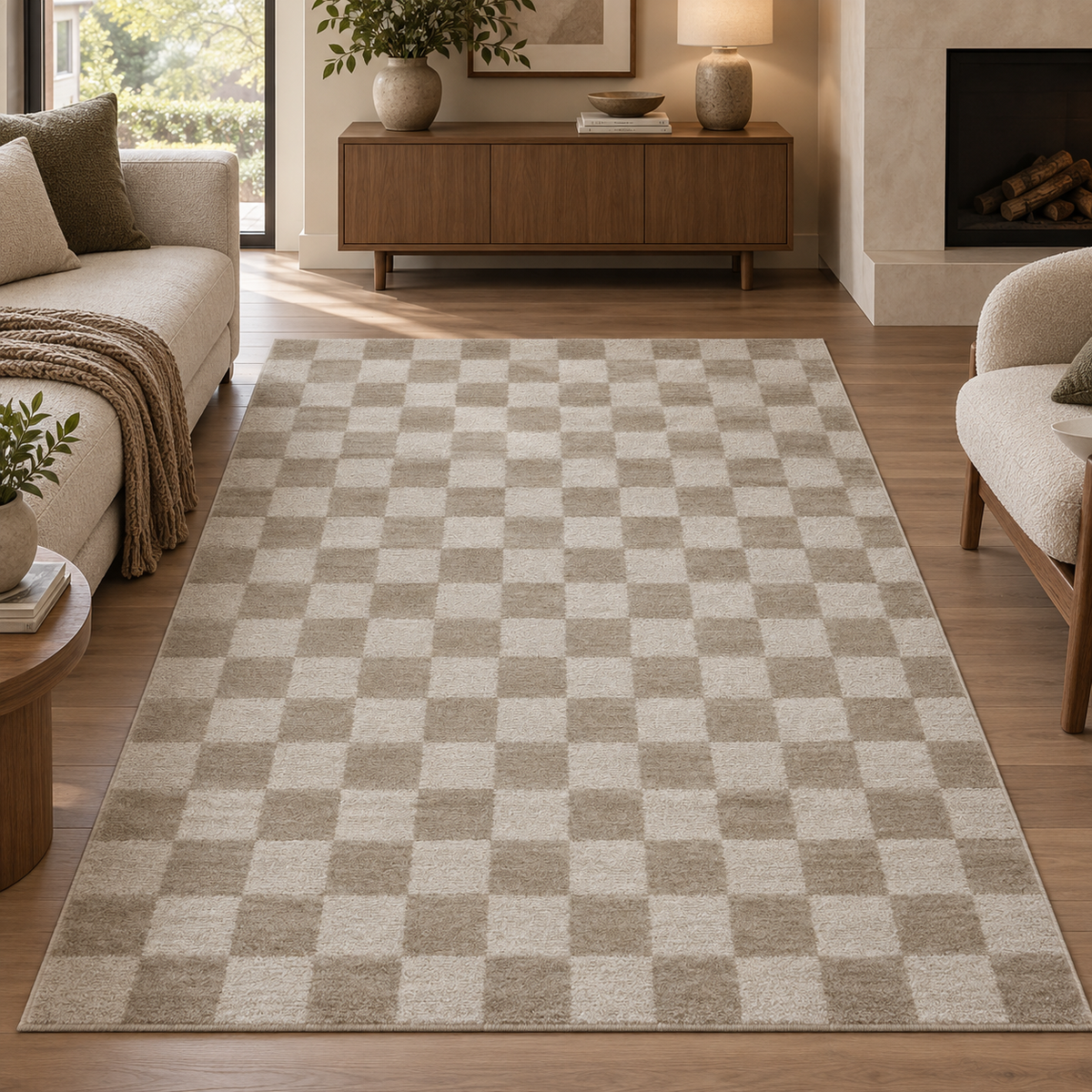 TAPETE CALVIN CLV-01 PEBBLE / IVORY