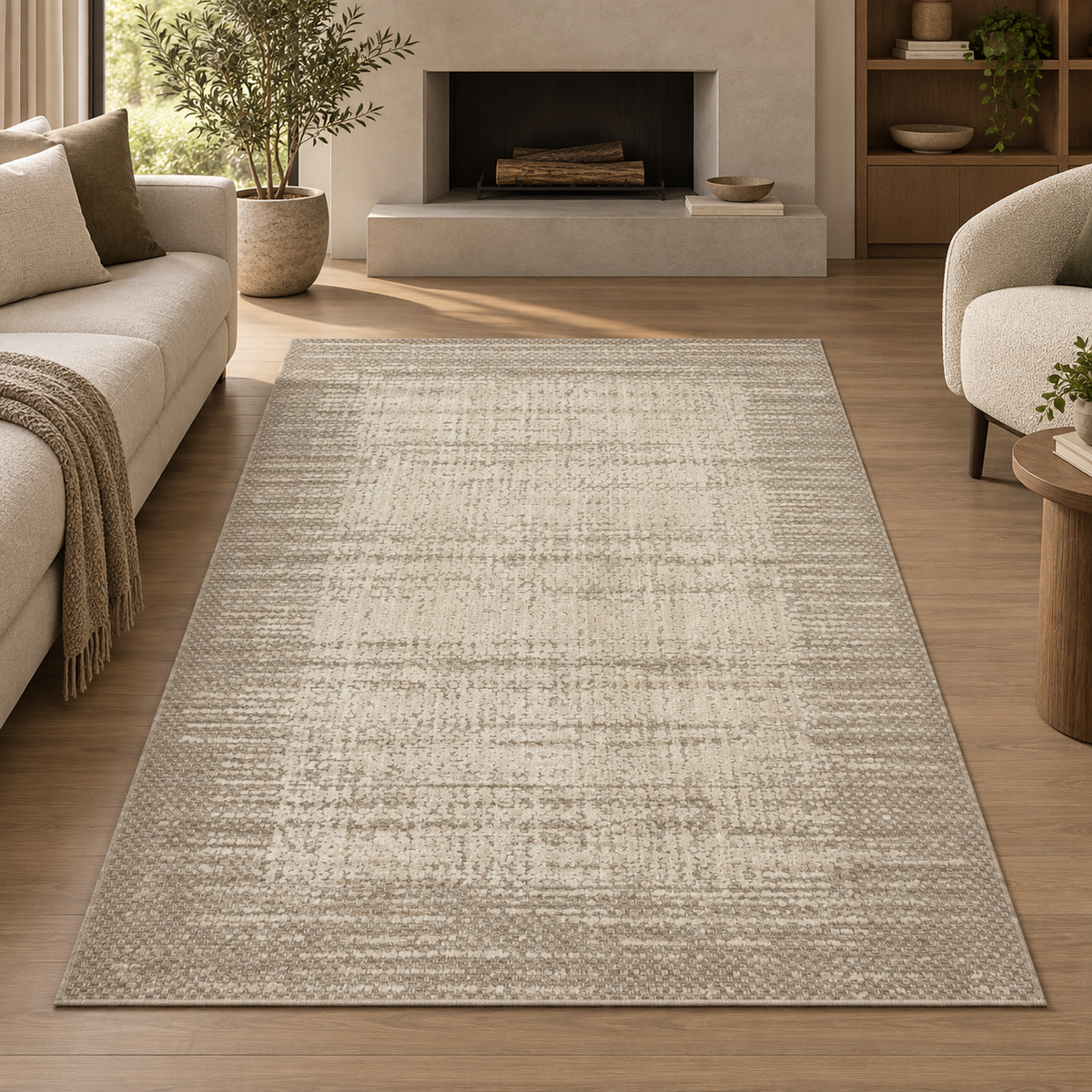 TAPETE BEXLEY BEX-06 NATURAL / TAUPE