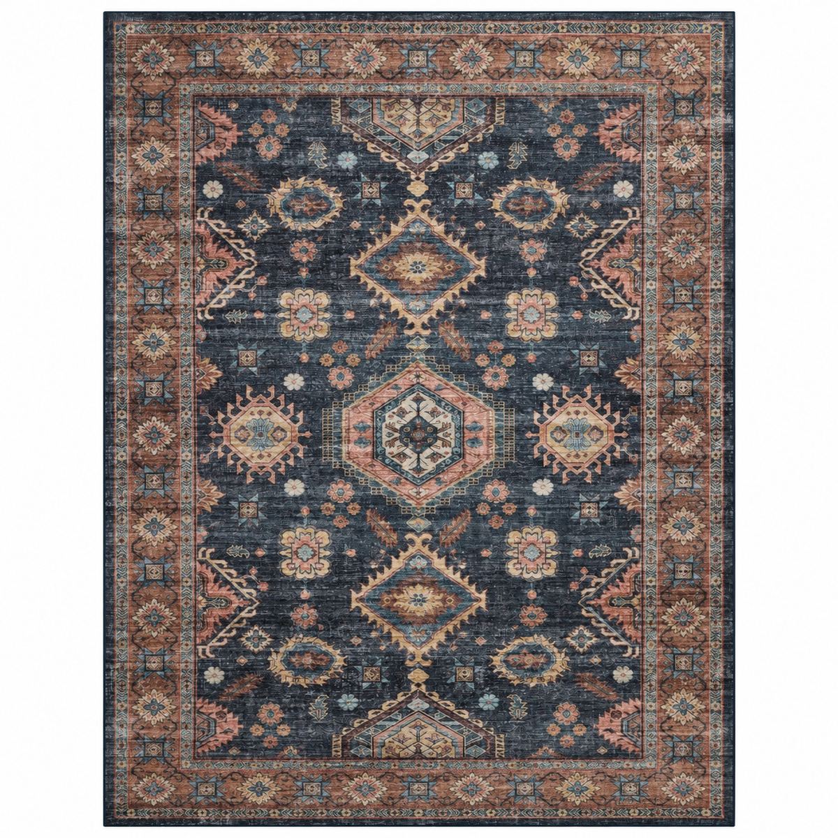 TAPETE ANNISTON ANS-03 DENIM / SUNSET