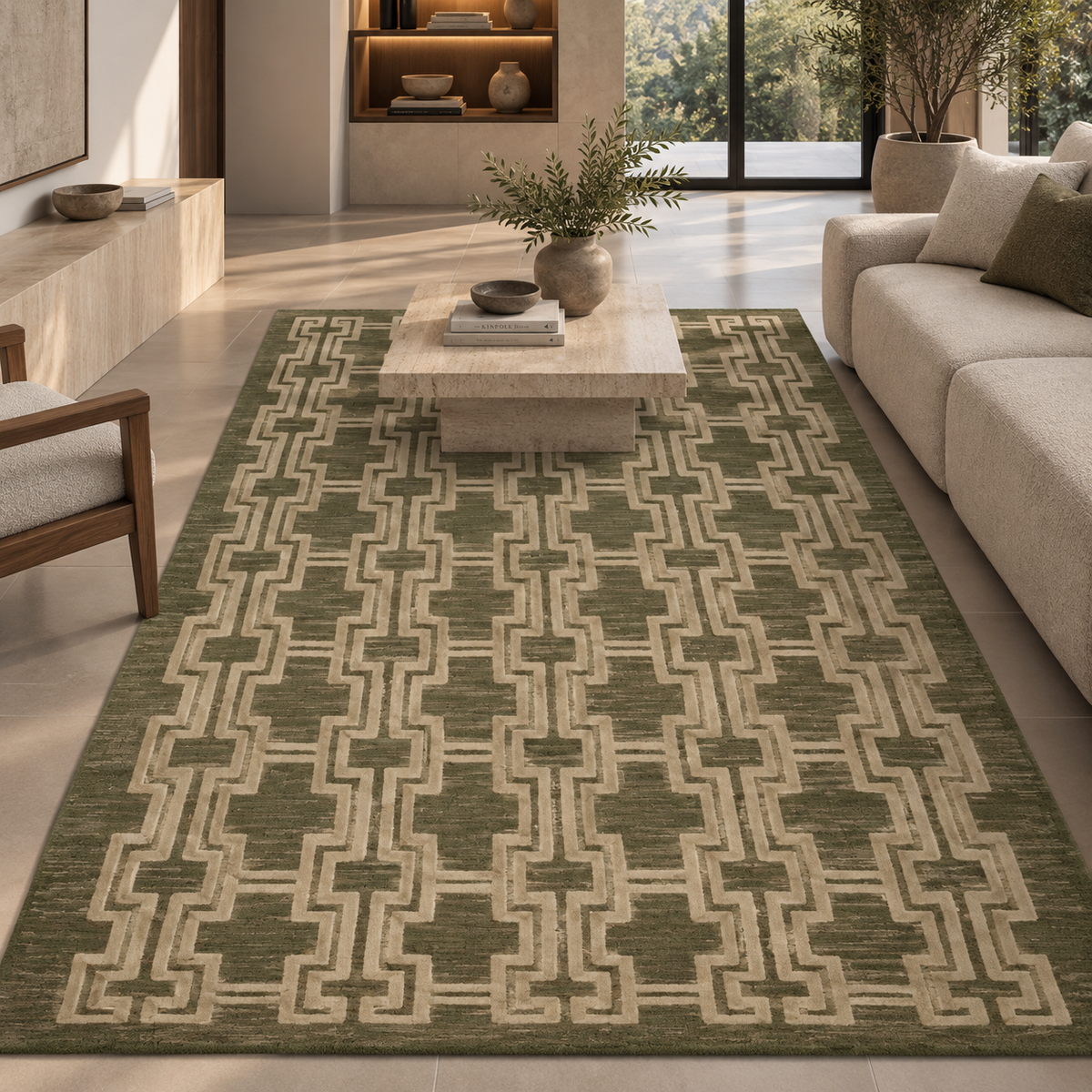 TAPETE BARROW BAR-02 - JM MOSS / BEIGE