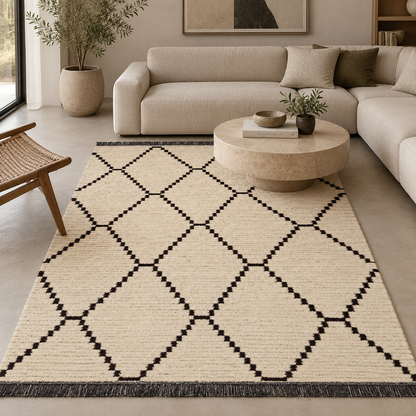 TAPETE ALICE ALI-04 CREAM / CHARCOAL