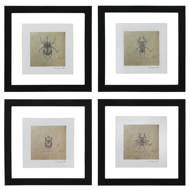 GICLÉE ESCARABAJOS SET 4