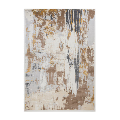 TAPETE VELEKA CREMA ORO GRIS