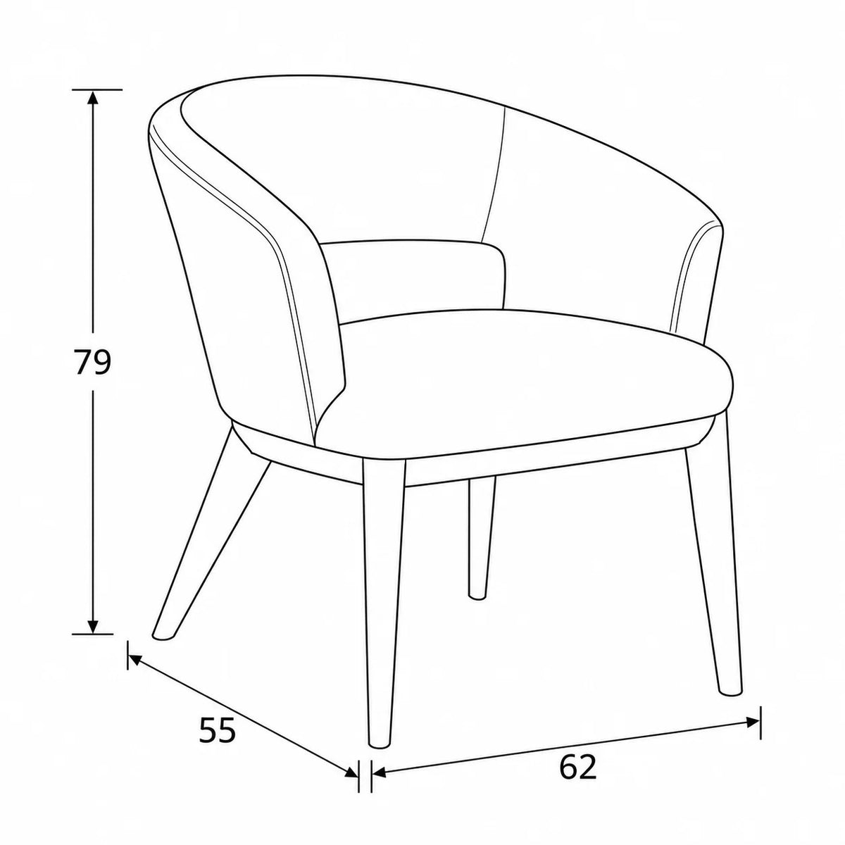 SILLA AMARI GRIS