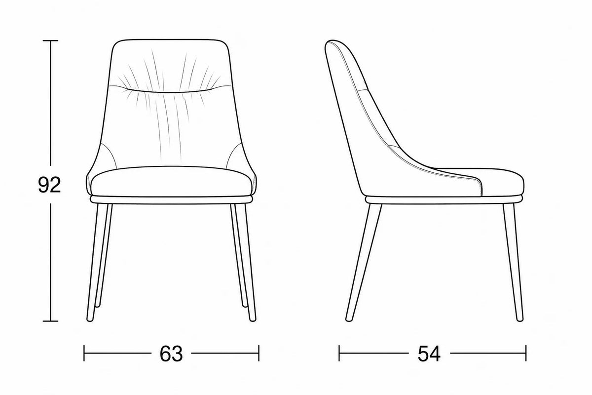 SILLA GALIANA PIEL WHEAT