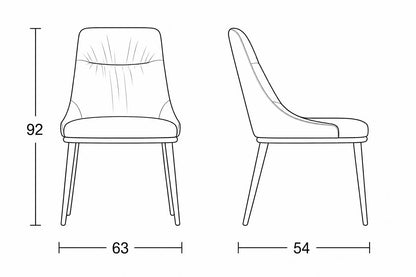 SILLA GALIANA PIEL WHEAT