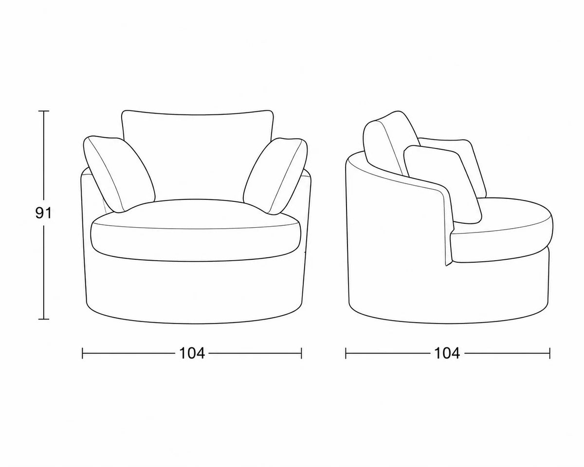 SILLON KENT FOG GIRATORIO